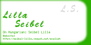lilla seibel business card